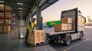 persona cargando carga para transporte terreste